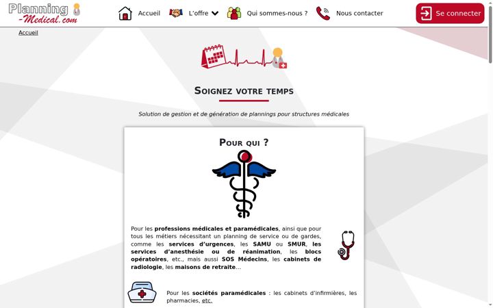 Screenshot of planning-medical.com