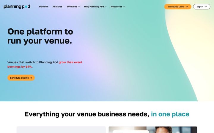 Screenshot of planningpod.com