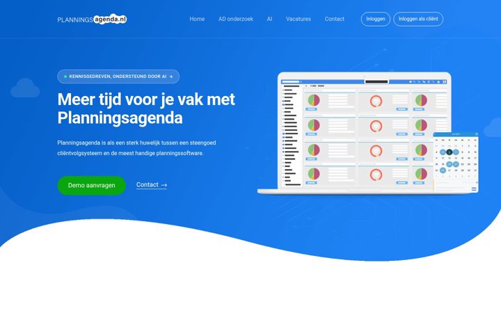 Screenshot of planningsagenda.nl