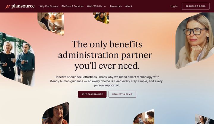 Screenshot of plansource.com