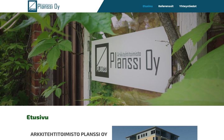 Screenshot of planssi.fi