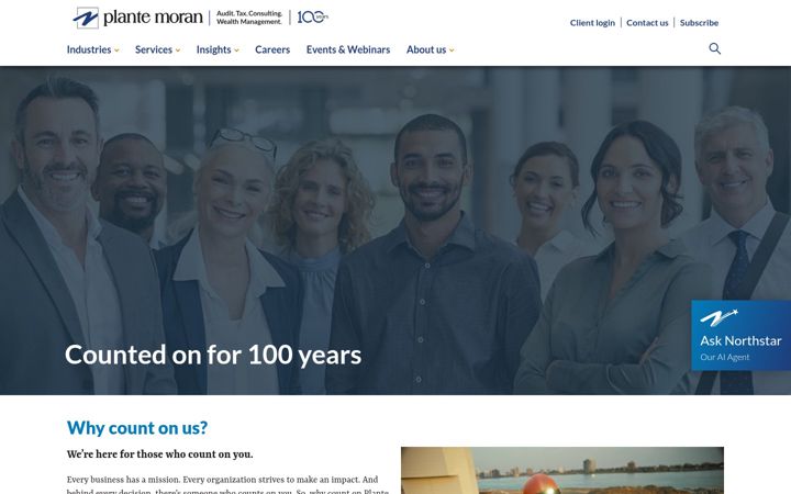 Screenshot of plantemoran.com