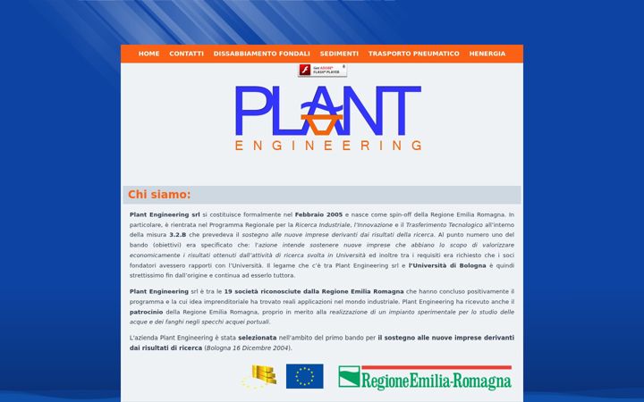 Screenshot of plantengineering.it