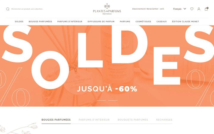 Screenshot di plantesetparfums.com