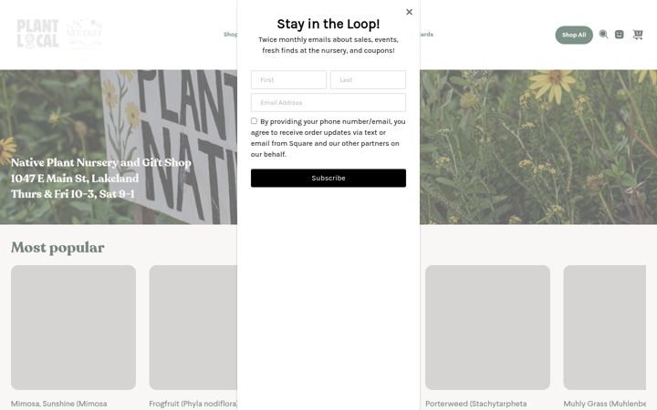Screenshot ta' plantlocalflorida.com