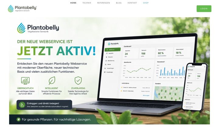 Screenshot ta' plantobelly.de