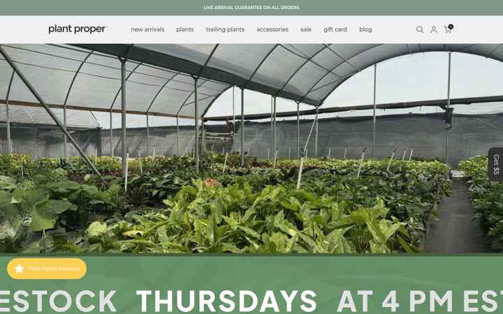 Screenshot of plantproper.com