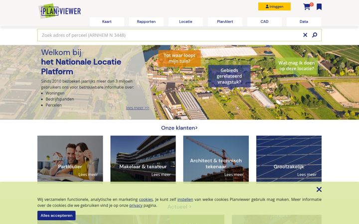 Screenshot of planviewer.nl