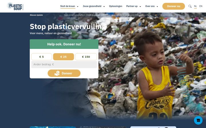 Screenshot of plasticsoupfoundation.org
