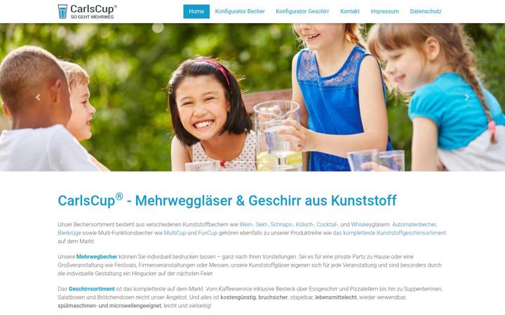 Screenshot stránky plastikbecher-mehrweg.de