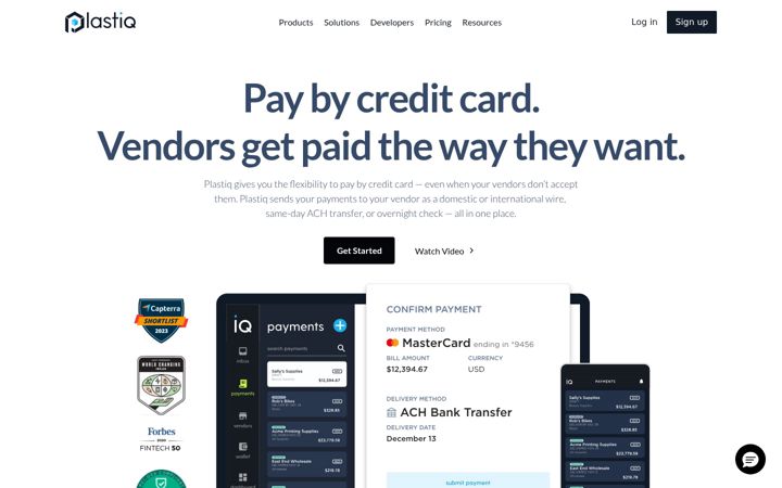 Screenshot of plastiq.com