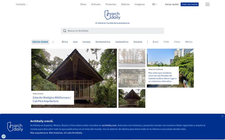 Screenshot of plataformaarquitectura.cl