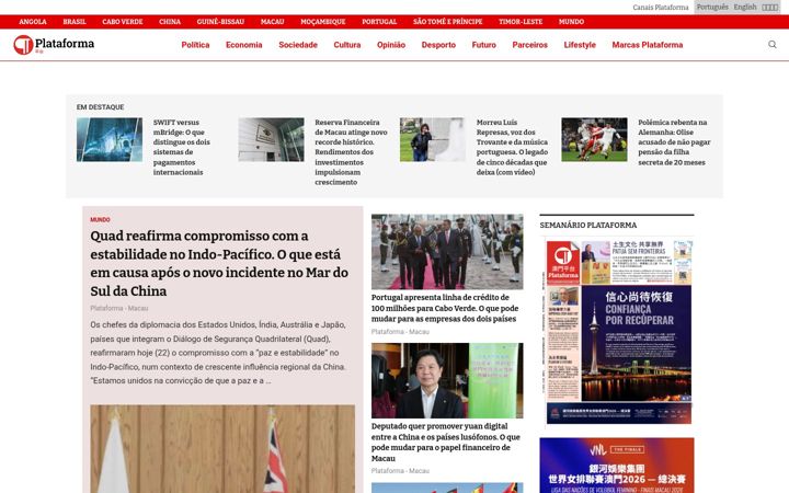 Ekrano kopija plataformamedia.com
