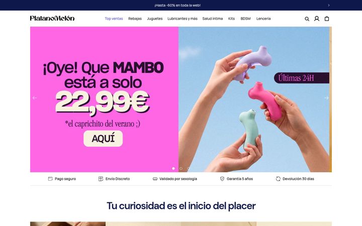 Screenshot of platanomelon.com