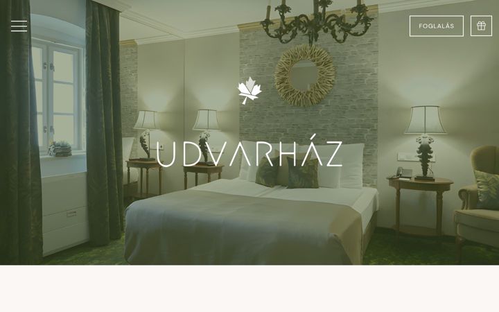 Screenshot of platanudvarhaz.hu
