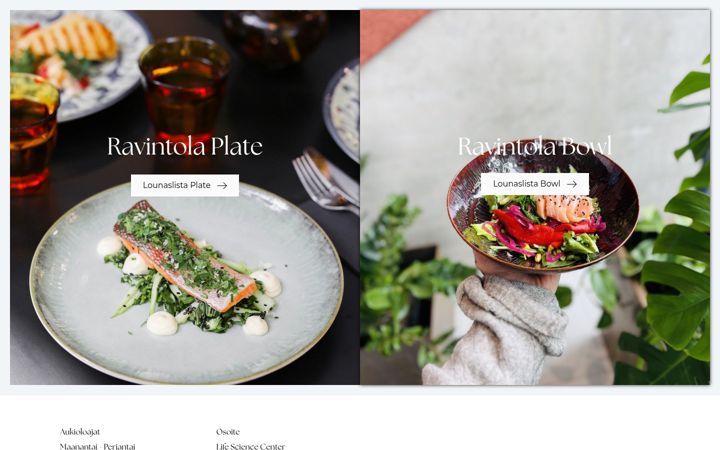 Screenshot of plateandbowl.fi