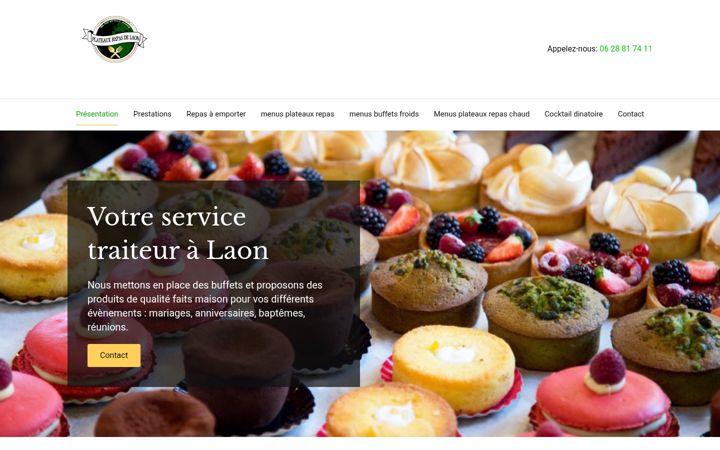 Screenshot of plateaux-repas-de-laon.fr