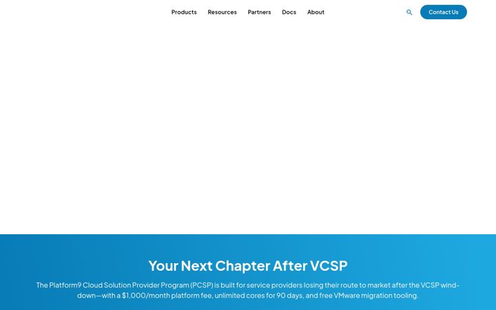 Screenshot of platform9.com