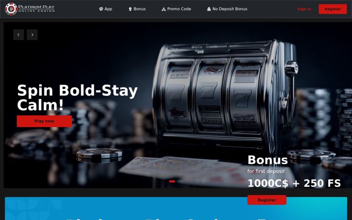 Screenshot of platinum-play.net