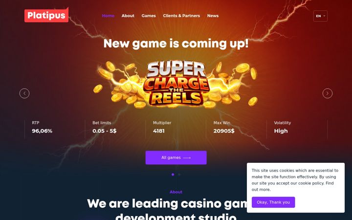 Screenshot of platipusgaming.com