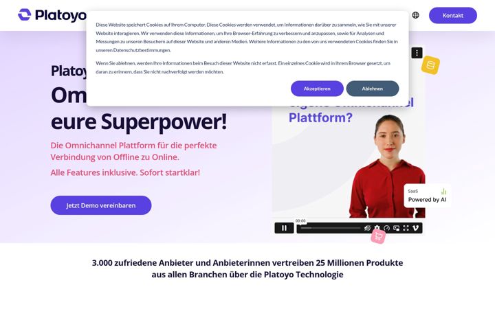 Screenshot of platoyo.com