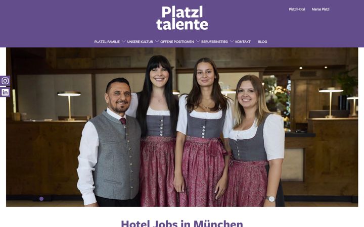 Screenshot di platzltalente.de