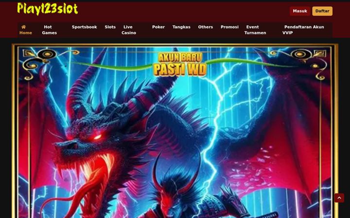 Screenshot of play123slot.com