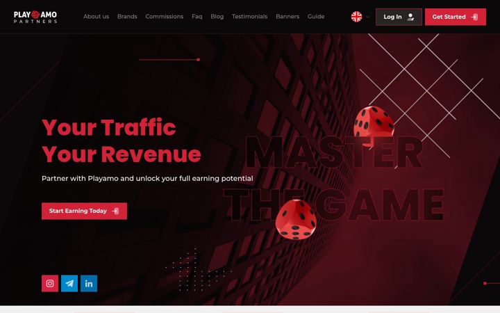 Zrzut ekranu playamopartners.com
