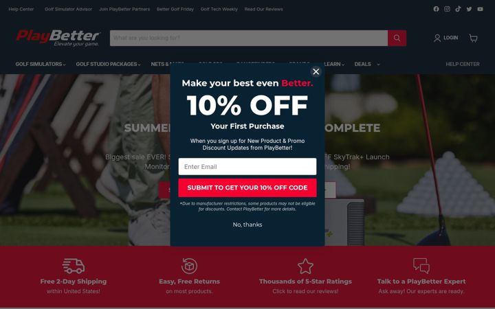 Snímek obrazovky playbetter.com