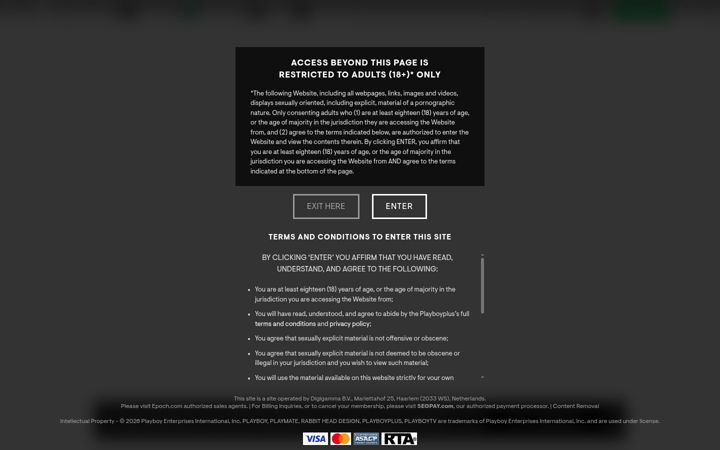 Screenshot of playboyplus.com