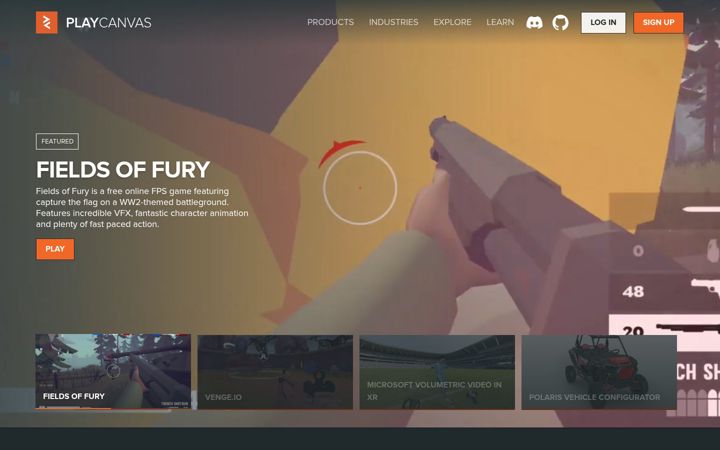 Screenshot of playcanv.as