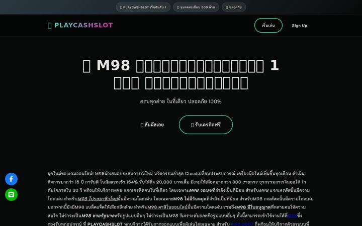 Zrzut ekranu playcashslot.com