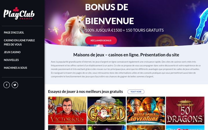 Screenshot of playclub-fr.com