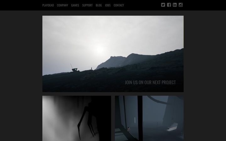 Screenshot of playdead.com