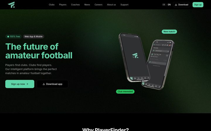 Zrzut ekranu player-finder.com