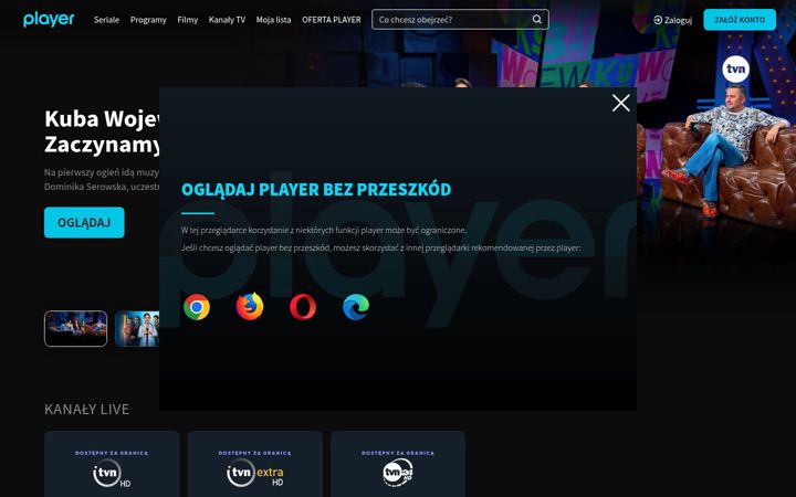 Zrzut ekranu player.pl