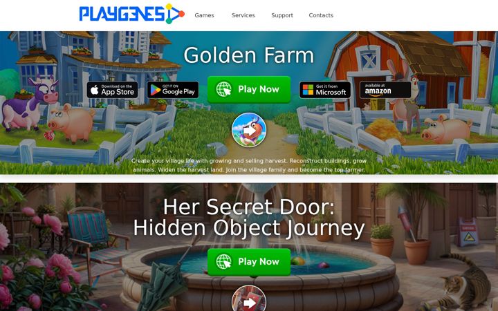 Screenshot ta' playgenes.com