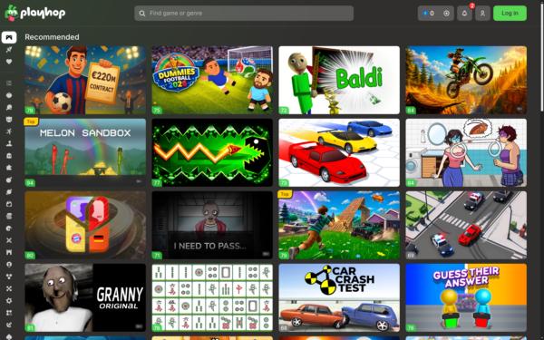 Screenshot of playhop.com