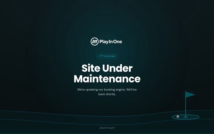 Screenshot of playinone.golf