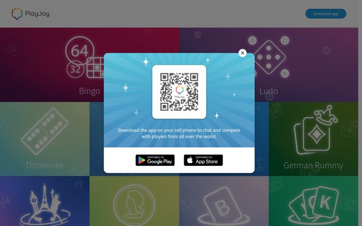 Screenshot of playjoy.com