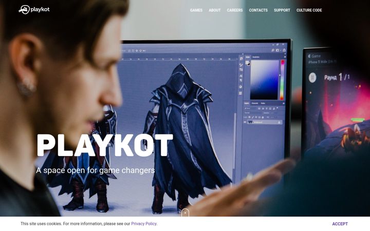 Екранна снимка на playkot.com