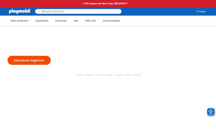 Captura de ecrã de playmobil.com