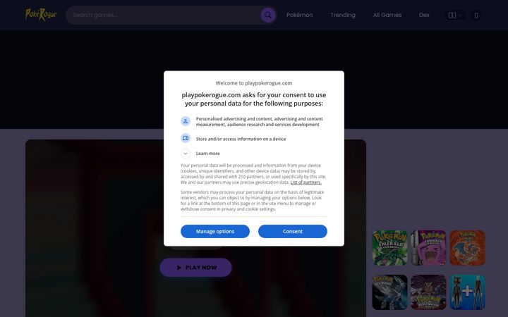 Képernyőkép: playpokerogue.com