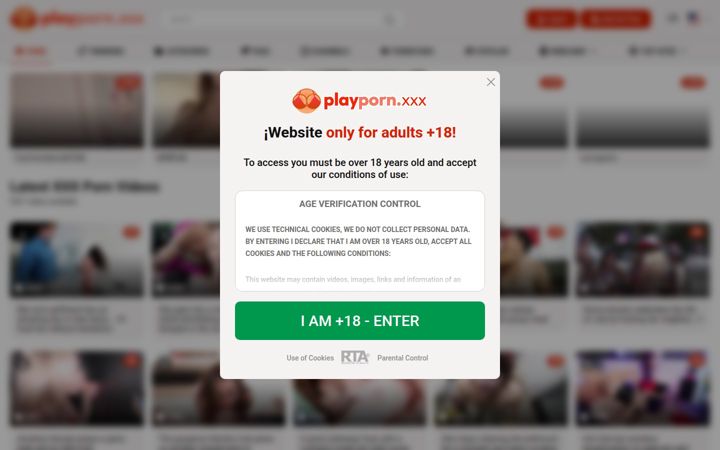 Screenshot of playporn.xxx