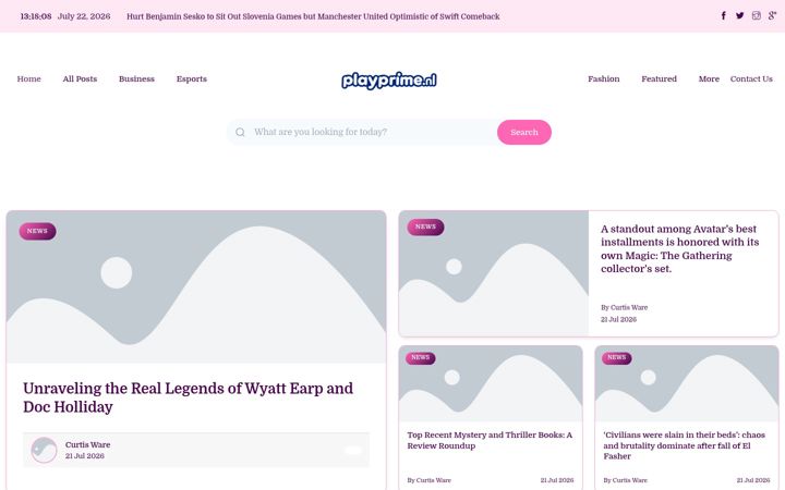 Screenshot of playprime.nl