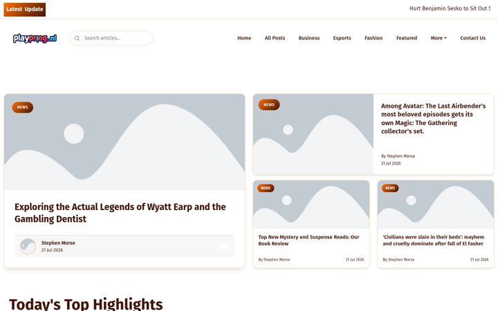 Screenshot of playproblog.nl