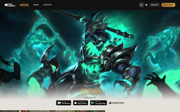 Screenshot of playruneterra.com