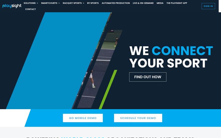 Screenshot of playsight.com