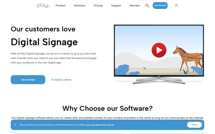 Screenshot of playsignage.com