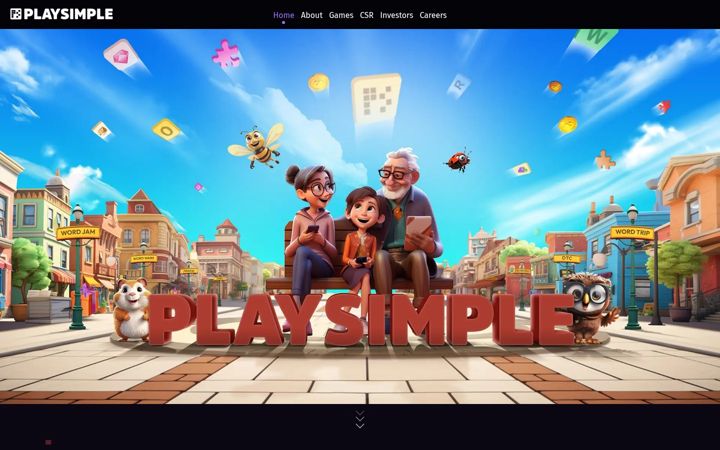 Screenshot of playsimple.in